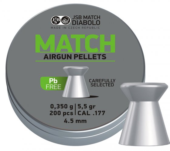 Diabolo JSB Match Lead Free 4,50mm 200st