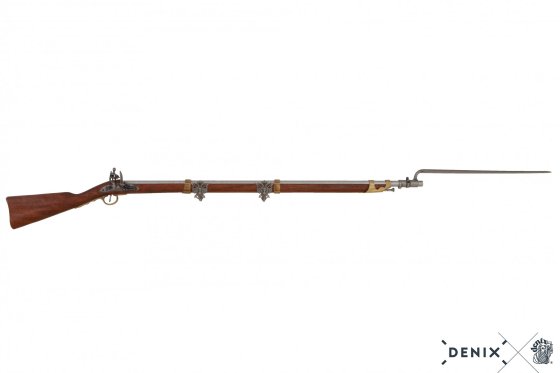 Replica Frans vuursteengeweer met bajonet, 1806