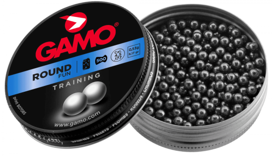 Loden kogeltjes 4,5mm Gamo Round 500 stuks