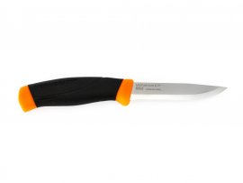 Mes Morakniv Companion F Serrated oranje gekarteld