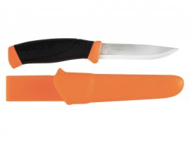 Mes Morakniv Companion F Serrated oranje gekarteld