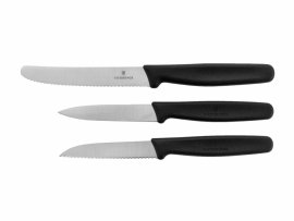 Set van 3 keukenmessen Victorinox 5.1113.3 zwarte uitvoering