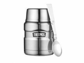 Thermos voedselthermos met lepel Thermos King 0,47 l steel