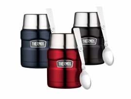 Thermos voedselthermos met lepel Thermos King 0,47 l steel
