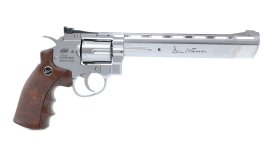 Luchtrevolver ASG Dan Wesson 8" Silver 4,5mm
