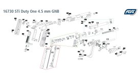 Luchtpistool ASG STI Duty One Blow Back 4,5mm