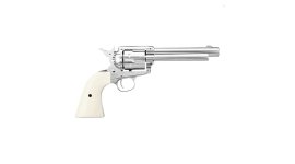 Luchtrevolver Umarex Colt SAA .45 Diabolo nikkel 4,5mm