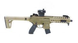 Luchtbuks Sig Sauer MPX 4,5mm FDE Sand met collimator
