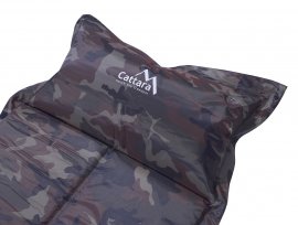 Zelfopblazende slaapmat Cattara Navy 2,5cm met kussen