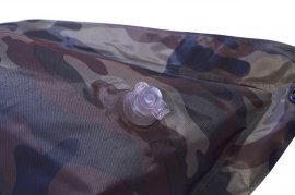 Zelfopblazende slaapmat Cattara Navy 2,5cm met kussen
