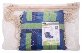 Hangmat om in te zitten 95x50 cm blauw-groen