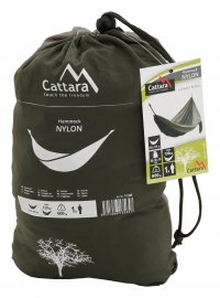 Hangmat NYLON 275x137 cm groen-bruin