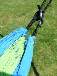 Hangmat NYLON 275x137 cm groen-blauw