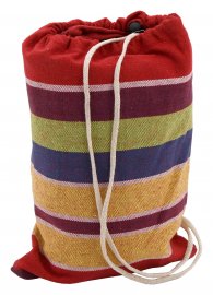 Hangmat TEXTIL 200x100 cm rood-geel