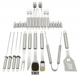 Grillgereedschap set 30 stuks ALU koffer