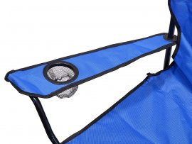 Klapstoel voor kamperen Bari blauw