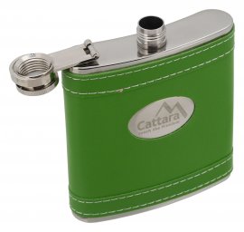 Ploska fles groen 175 ml