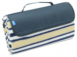 Picknickdeken Fleece 150x135 cm blauw