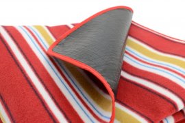 Piknik deken Fleece 150x135 cm rood
