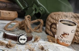 Horloge Chrono White Compass