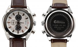 Horloge Chrono White Compass