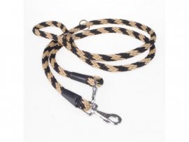 Verstelbare lijn Dogtrace 14mm, 240cm beige