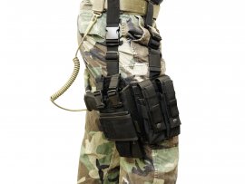 Dijbeenholster ASG zwart