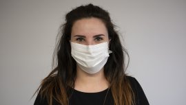 Wegwerpmondmasker wit