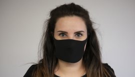 Zwart mondmasker