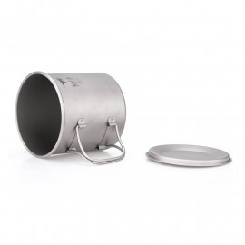 Titanium mok Keith met deksel 650ml