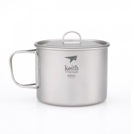 Titanen mok Keith met deksel 900ml