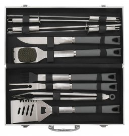 Grilgereedschap Cattara Grey Line set 11 stuks