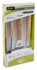 Grillgereedschap Cattara Wood set 3 stuks