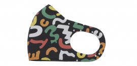 Kleurrijk mondmasker - maat M