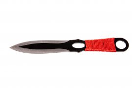 Set werpmessen Kandar rood paracord (82)