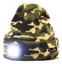 Muts ARMY met LED-zaklamp USB oplaadbaar