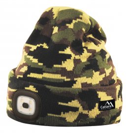 Muts ARMY met LED-zaklamp USB oplaadbaar