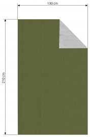 Isothermische folie SOS groen 210x130cm
