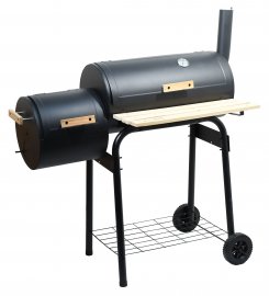 Houtskoolgrill SMOKIE met roker