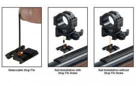 Adapter montage-rail 11mm naar 22mm Leapers