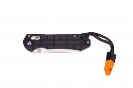 Vouwmes Ganzo G7452P zwart met fluitje