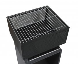 Vuurkorf CUBE met rooster 74cm