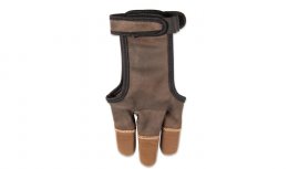 Schiet handschoen Buck Trail leren Cordovan maat M