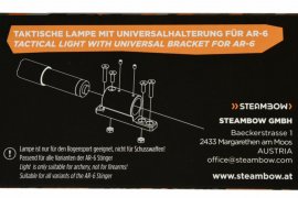 Tactische zaklamp voor kruisbogen Steambow AR-6 Stinger II