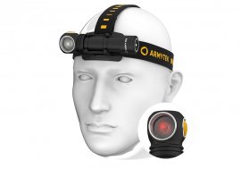 Multifunctionele zaklamp Armytek Wizard C2 WR USB wit en rood licht