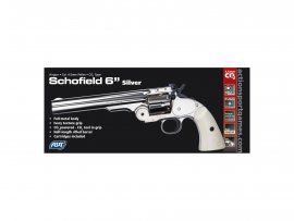 Luchtrevolver ASG Schofield 6" Silver 4,5mm Diabolo