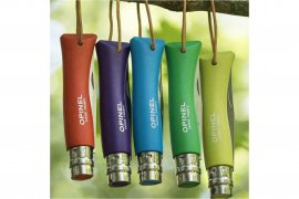 Mes Opinel 7 Inox groen met riempje