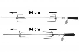 Grillspies Cattara UNI 84/94cm 230V