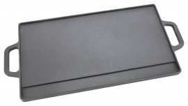 Grillplaat dubbelzijdig 50x23x1,4cm