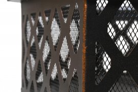 Vuurhaard HEXAGON copper patina met deksel
